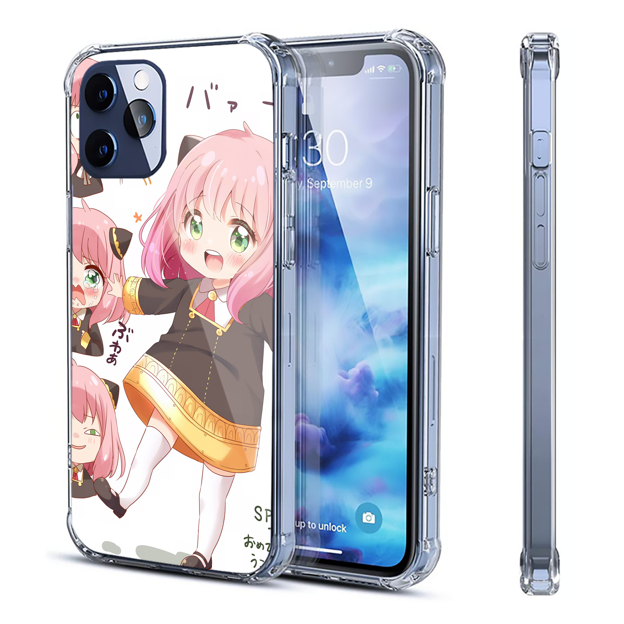 （画像用） SPY×FAMILY间谍家家酒 【iPhone 12シリーズ対応】透明スマホケース（クリアソフトケース）